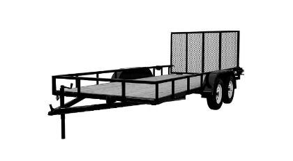 8' wide utility trailer