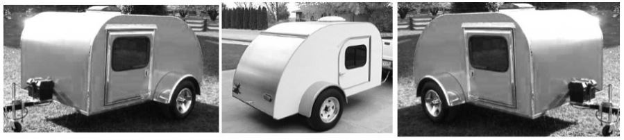 Teardrop Trailers built from our teardrop trailer plans